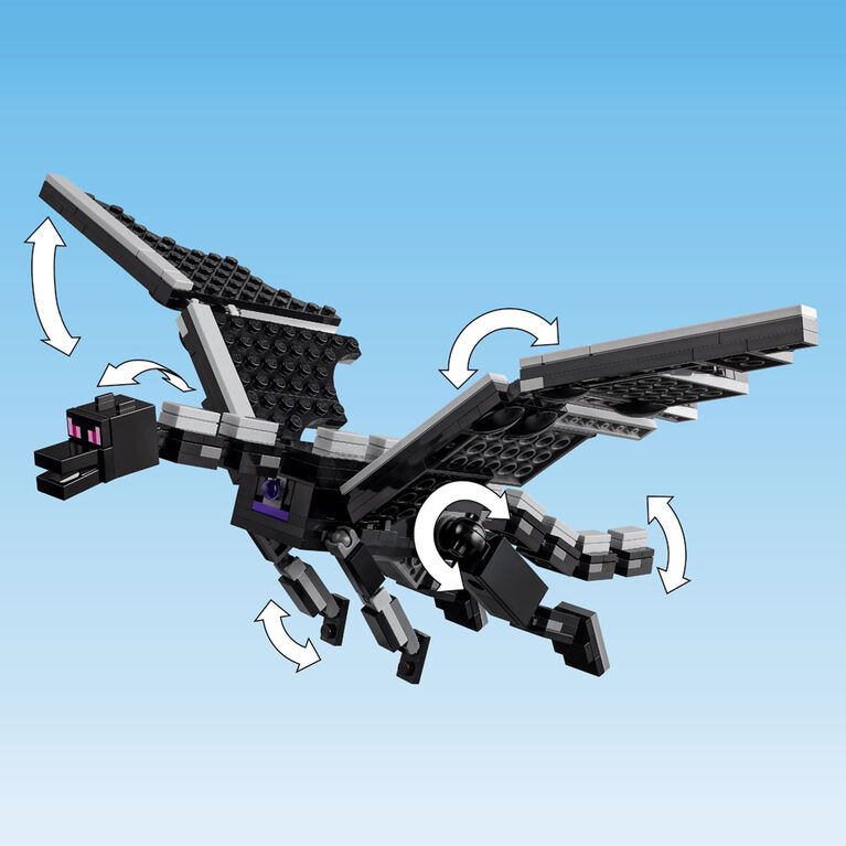 Jouet LEGO Minecraft Le dragon de l'Ender et le navire de l'End 21264