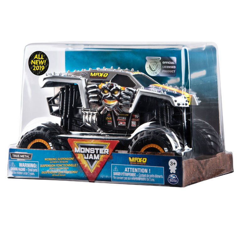 Monster Jam, Official Max D Monster Truck, Die-Cast Vehicle, 1:24 Scale.