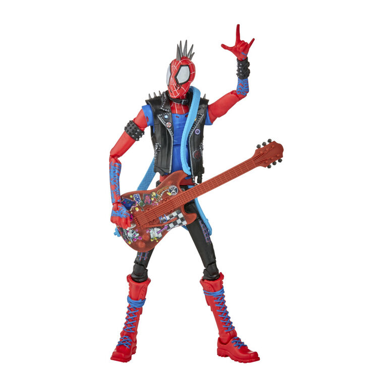 Marvel Legends Series, Spider-Man: Across the Spider-Verse (Partie 1), figurine Spider-Punk de 15 cm, 1 accessoire