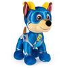 PAW Patrol, Peluche Chase Mighty Pups Super PAWs de 20 cm