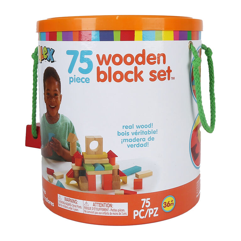 ALEX - 75 Piece Wooden Block Set