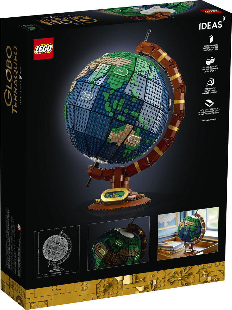 LEGO Ideas The Globe 21332 Building Kit (2,585 Pieces