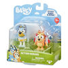 Bluey Figure 2Pack Action Hero Bluey and Bingo