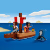 LEGO Minecraft The Pirate Ship Voyage Toy Boat Playset, Gift with Pirates, Squid and Camel 21259