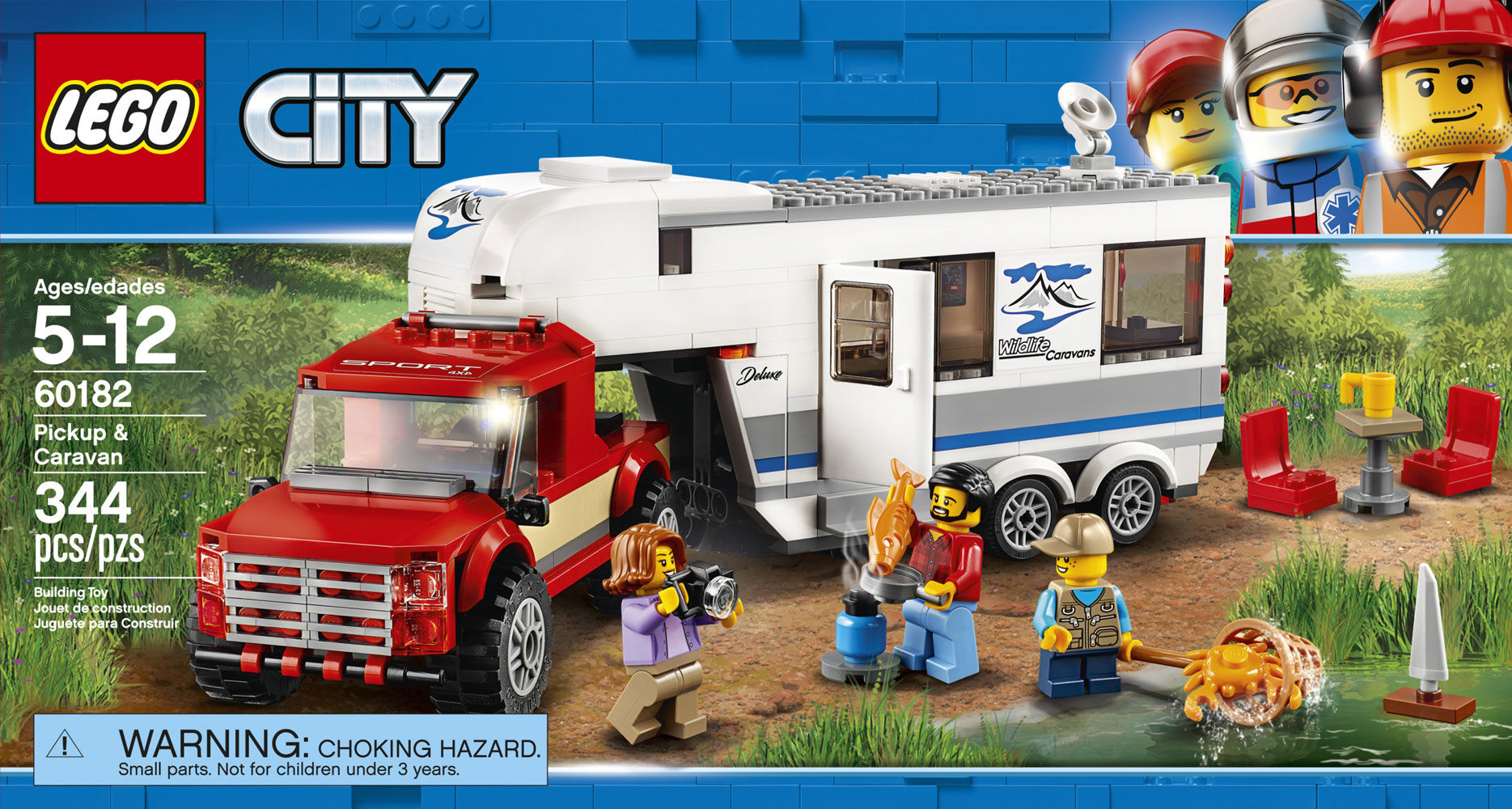 lego city pickup & caravan 60182