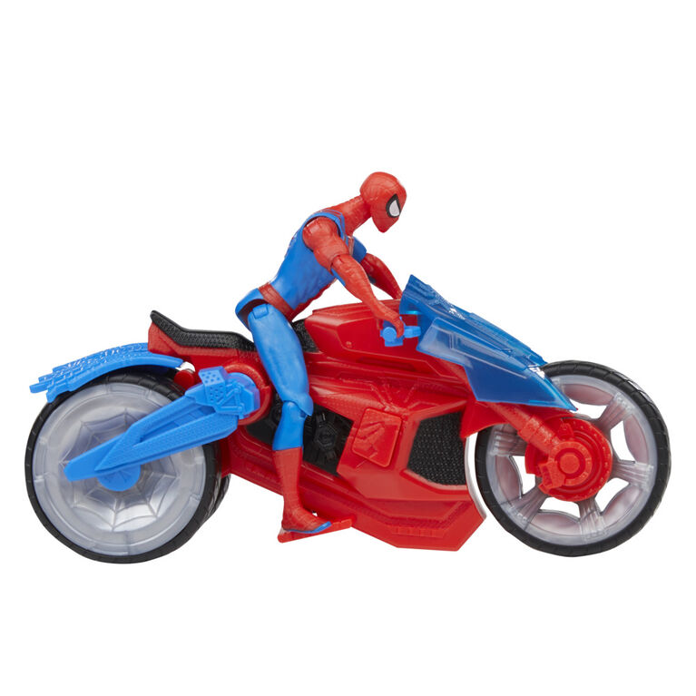Coloriages de Spiderman - Spiderman lance sa toile
