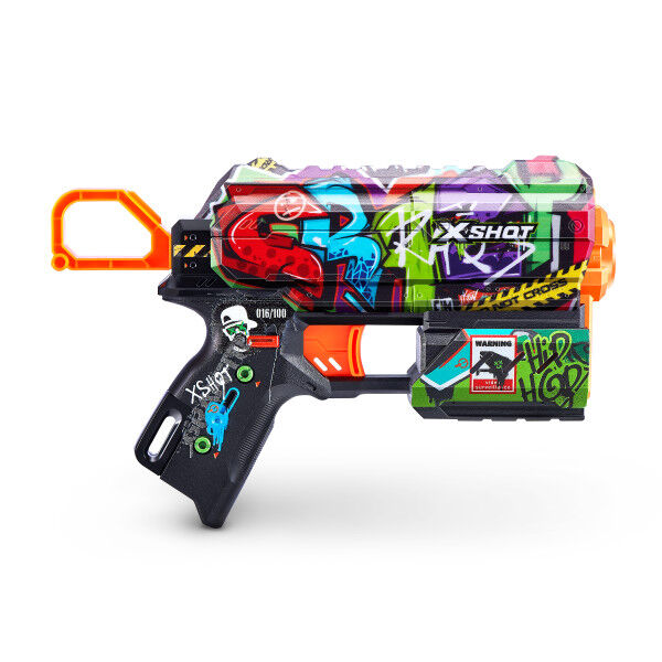 Zuru X-Shot Skins Flux Dart Blaster - Graffiti (8 Darts)