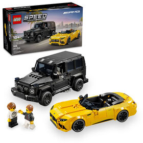 LEGO Speed Champions Mercedes-AMG G 63 & Mercedes-AMG SL 63 Car Toys, 2 Buildable Models for Vehicle Fans 76924