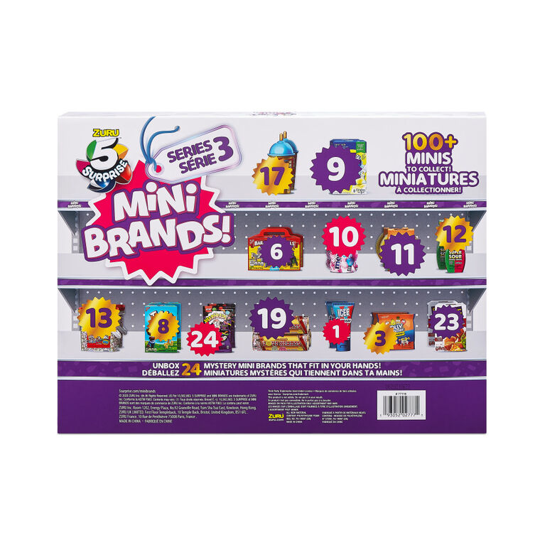 5 Surprise Mini Brands Series 3 Limited Edition Advent Calendar with 6