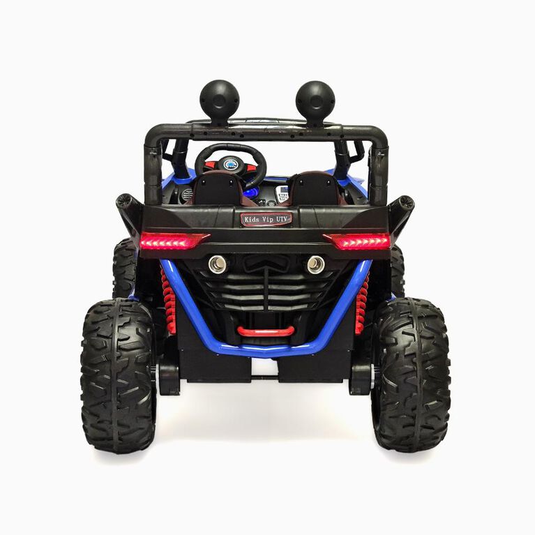 KIDSVIP Licensed Sport MX 2x12V 4x4 Kids Ride-On 2-Seater UTV Buggy - Blue - English Edition