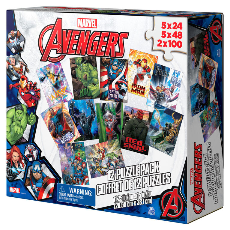 Avengers Marvel iron man captain America Puzzle Sketch Cards