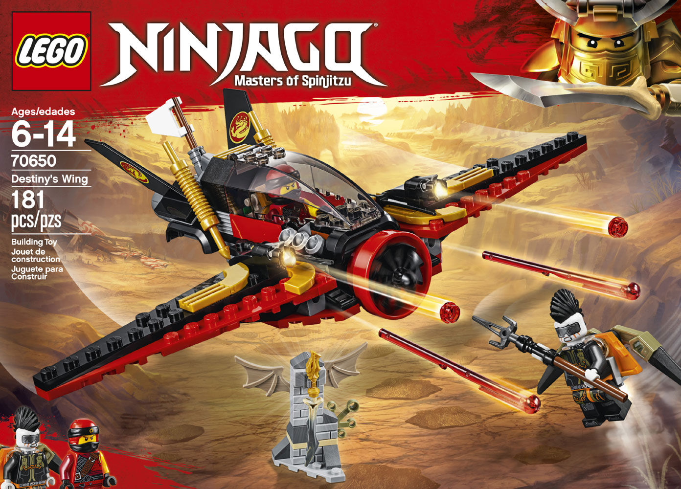 lego ninjago poursuite dans les airs