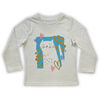 Cat Long Sleeve Tee - Egret