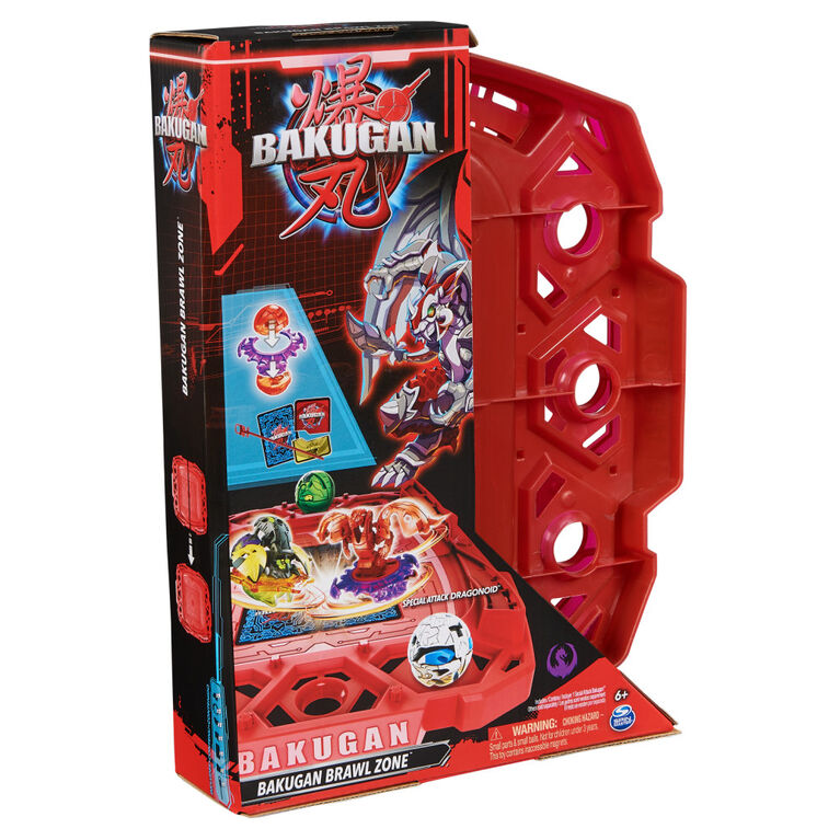 Bakugan Brawl Zone Compact Playset with Special Attack Dragonoid, Customizable Action Figure, Trading Cards