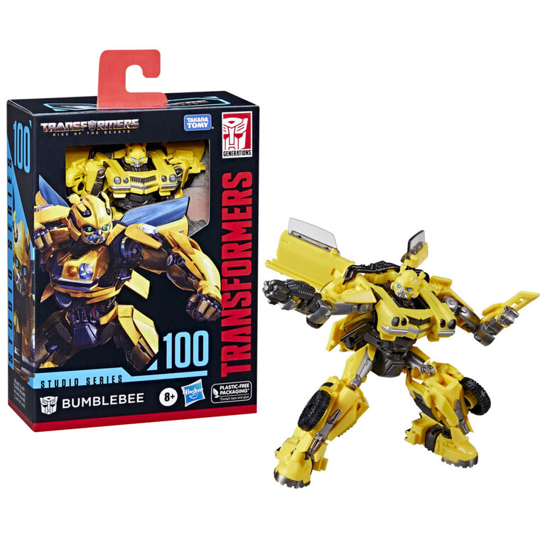 Transformers Studio Series Deluxe 100 Transformers: Rise of the Beasts Bumblebee 4.5 Inch Action Figure