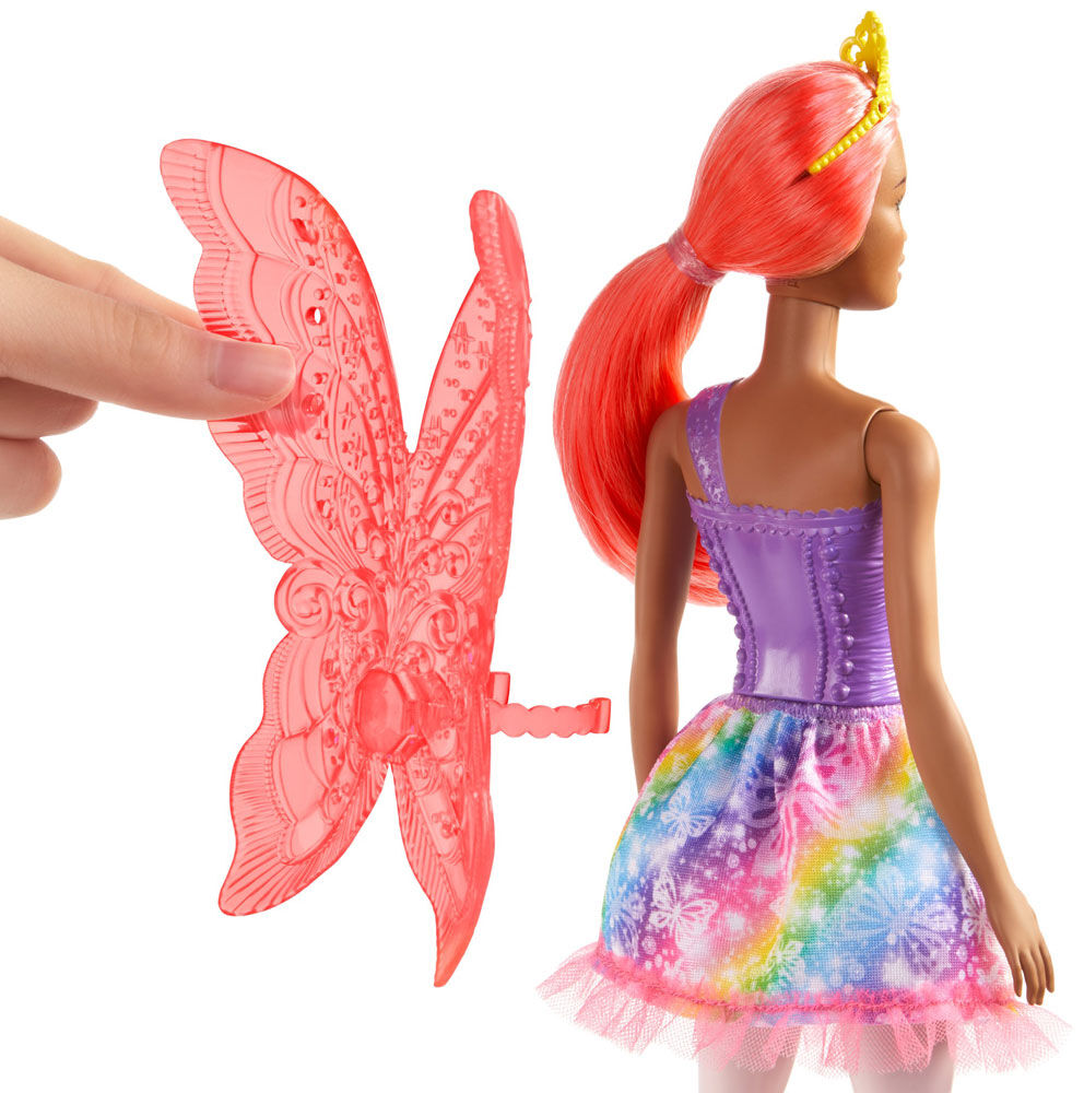 barbie dreamtopia fairy doll purple hair