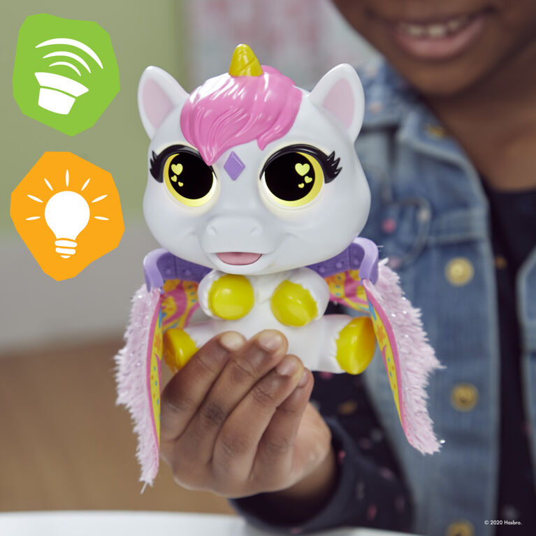 furReal Airina the Unicorn Color-Change Interactive Feeding Toy, Lights and Sounds