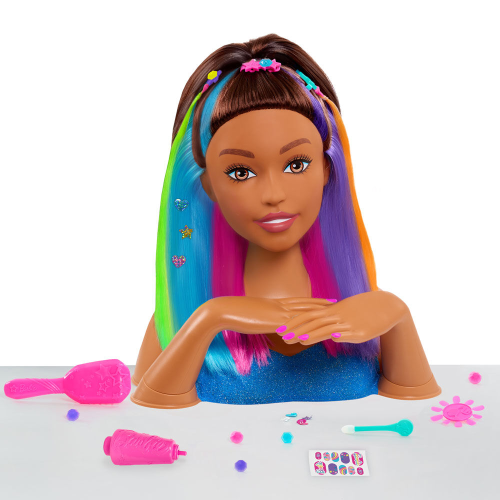 barbie dreamtopia rainbow styling head
