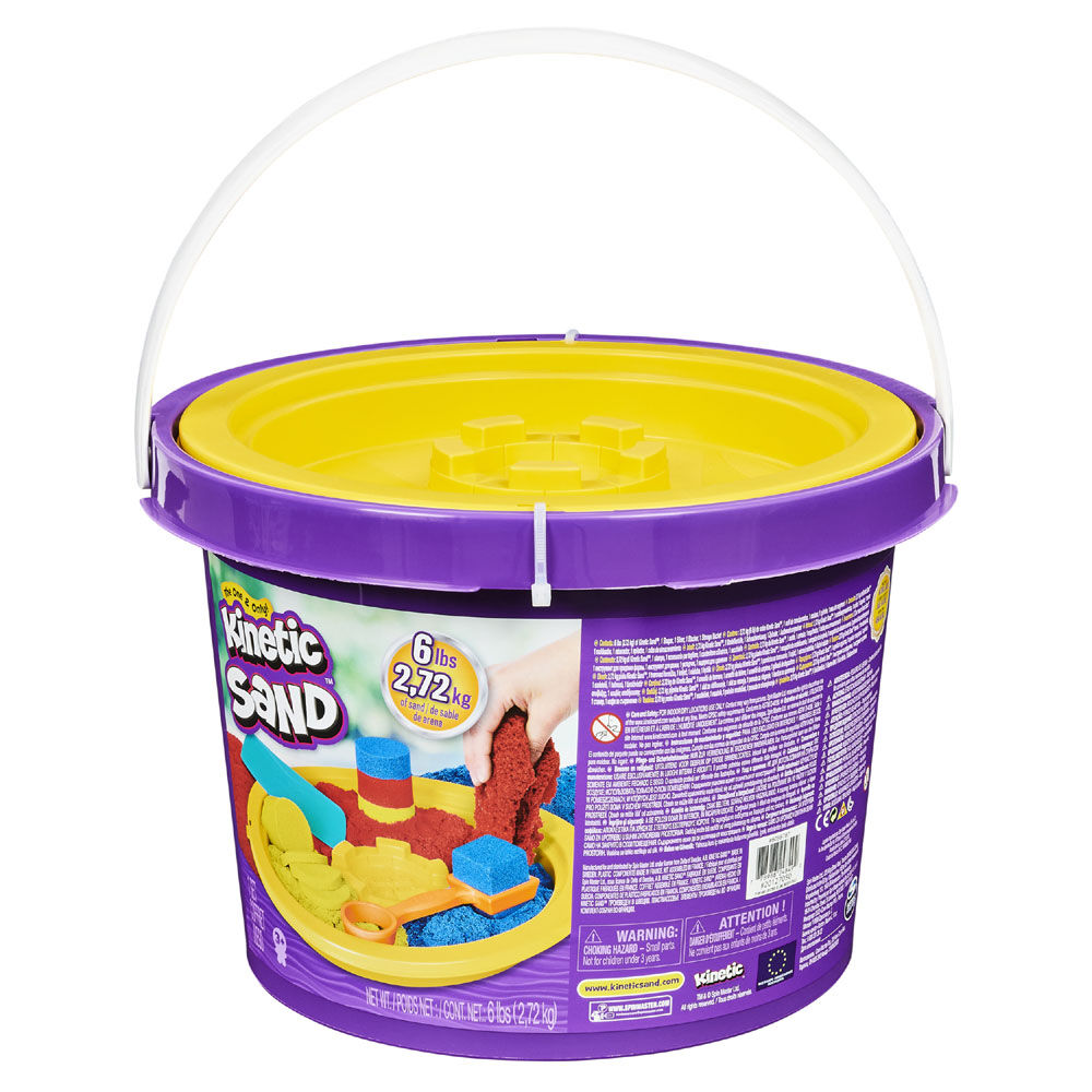 Kinetic Sand, 6lbs Bucket with 3 Colors 