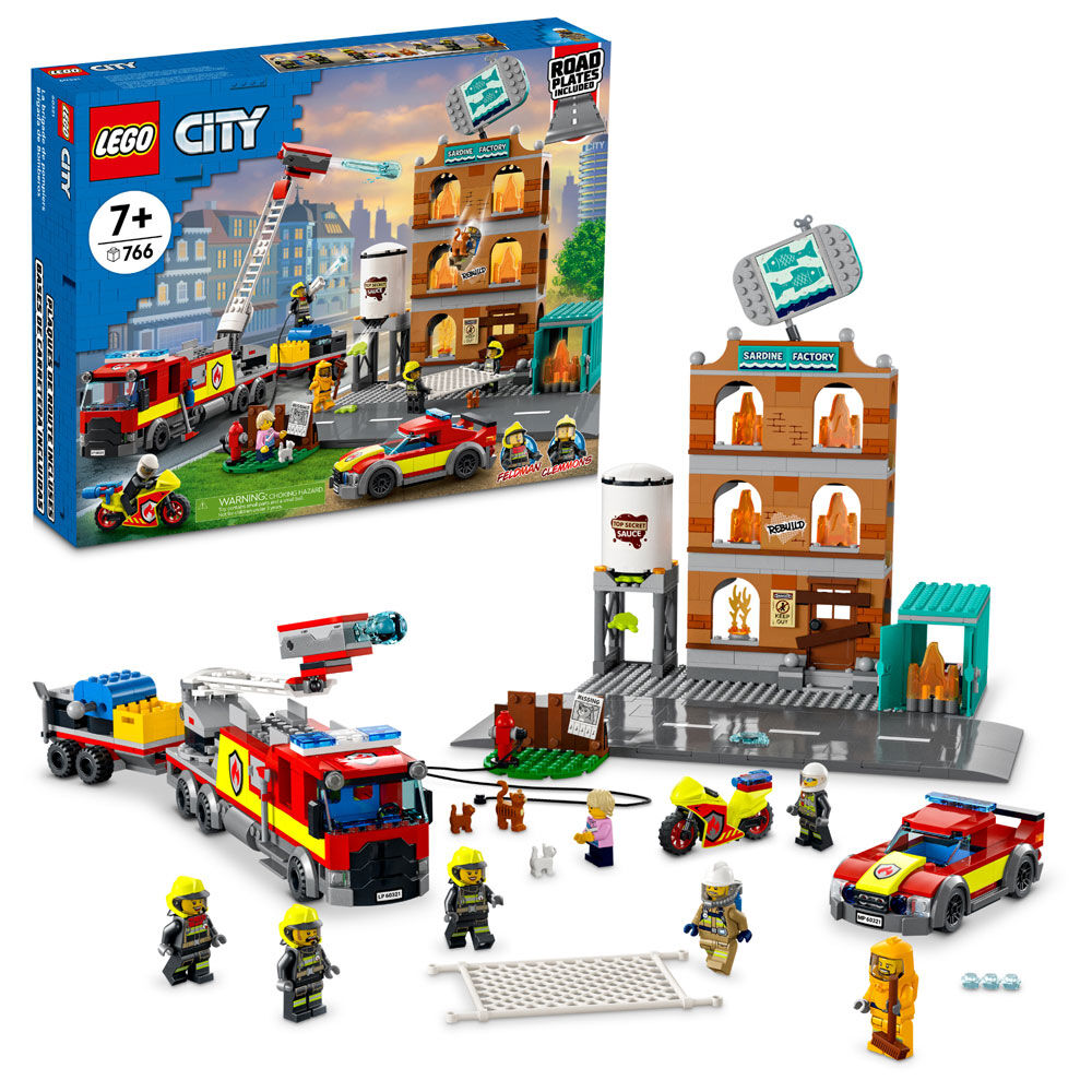 LEGO City Fire Brigade 60321 Building Kit (766 Pieces) | Toys R Us