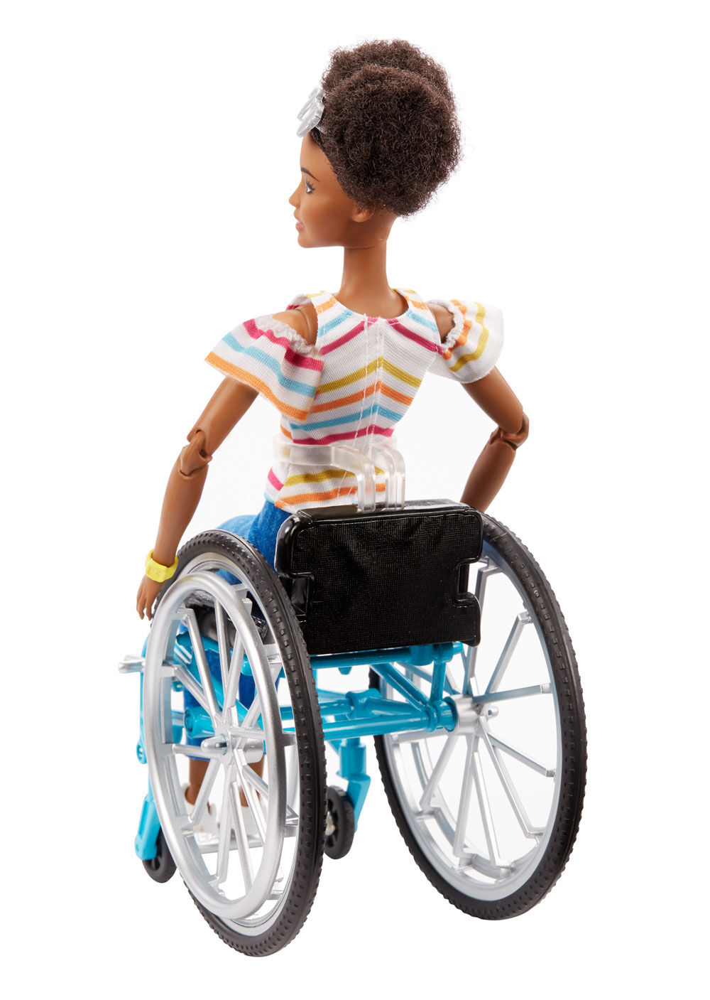 black barbie in a wheelchair