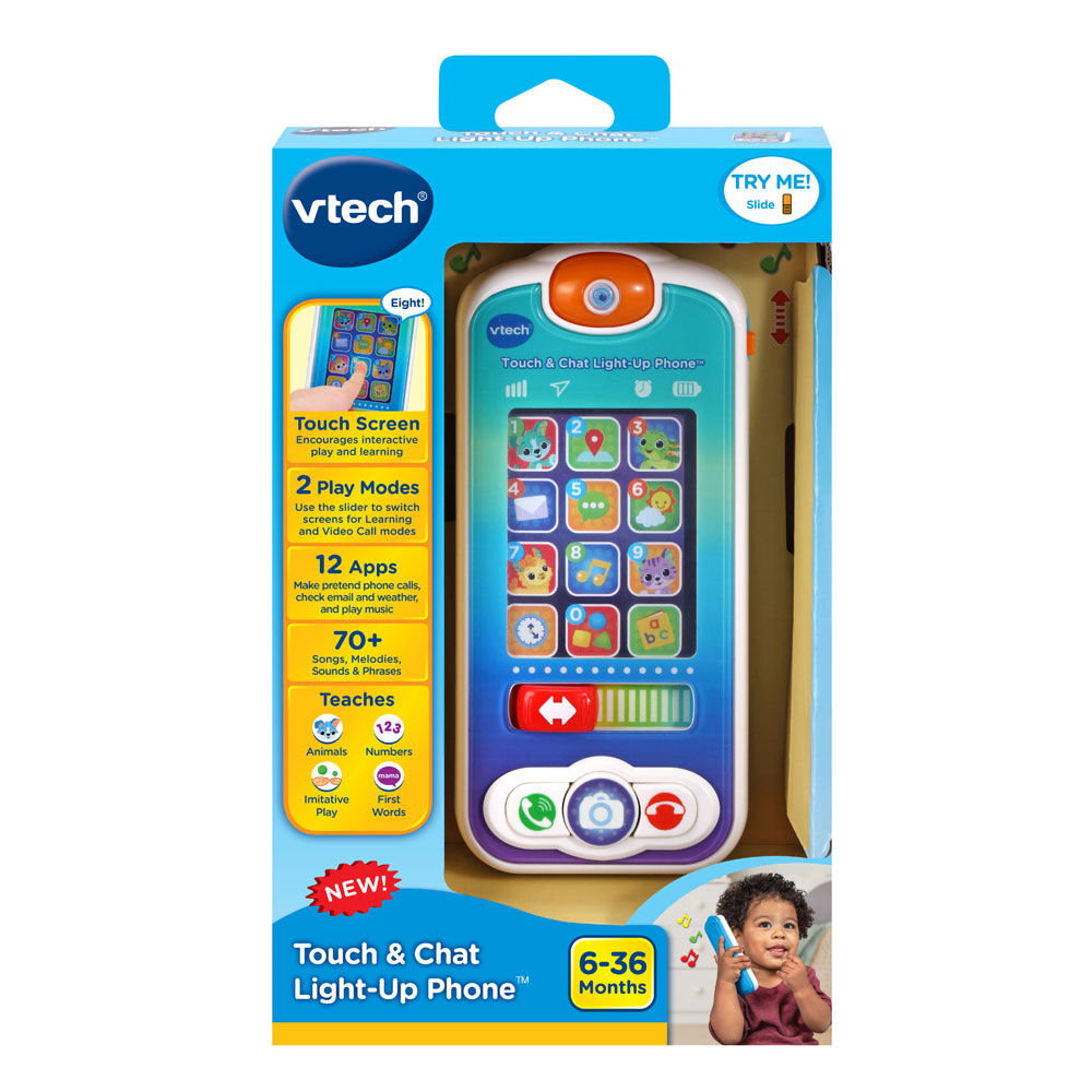 VTech Touch Chat Light Up Phone English Edition Babies R Us