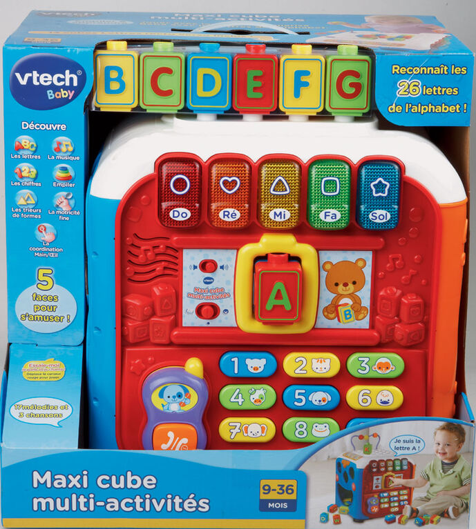 Vtech Maxi Cube Multi Activites Edition Francaise Babies R Us Canada