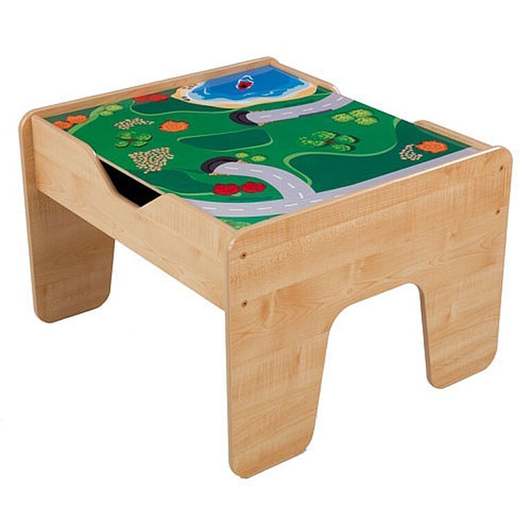 Table à dessin/jeu pour enfant - Planche de construction - Rangement - Wit