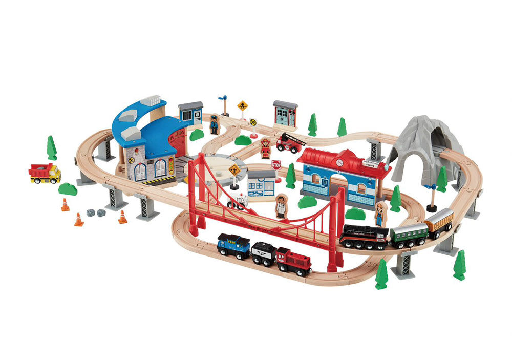 imaginarium train table with roundhouse