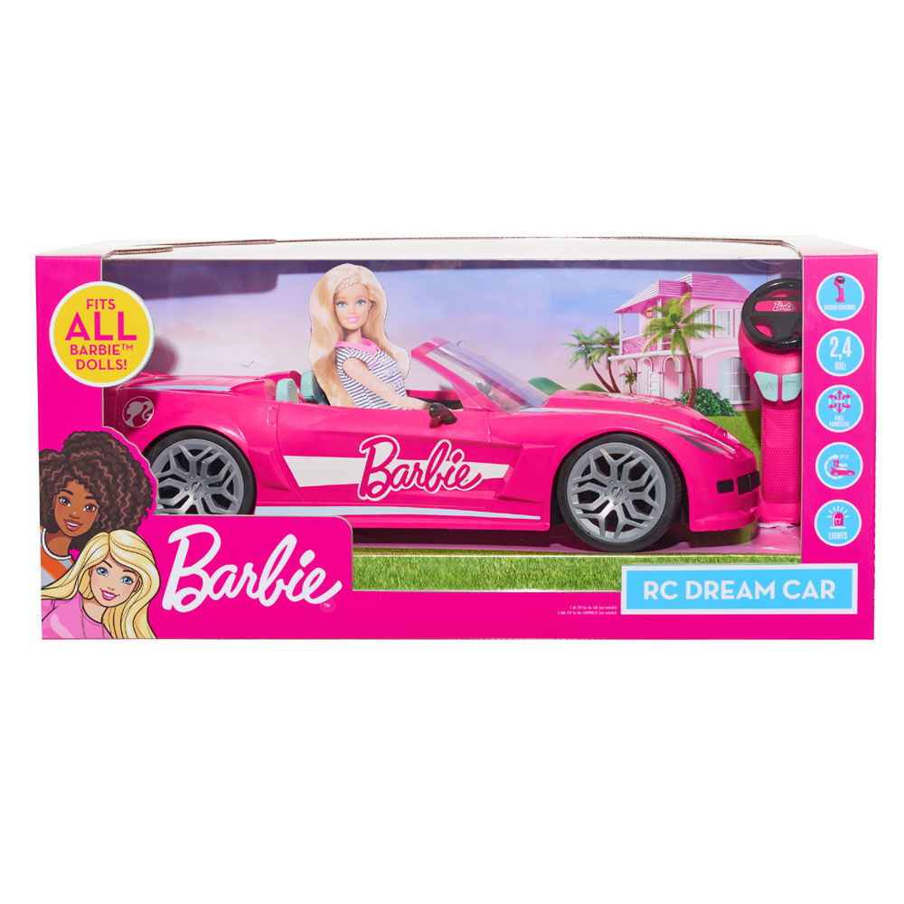 barbie convertible car & doll playset