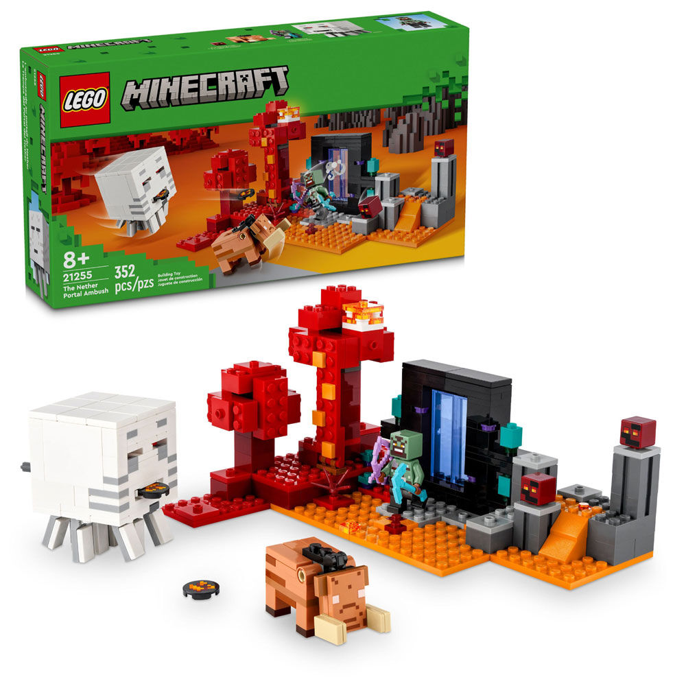 LEGO Minecraft The Nether Portal Ambush Building Toy 21255 | Toys