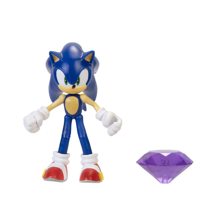  Figurine Sonic de 4 pouces - Super Sonic avec Super Ring