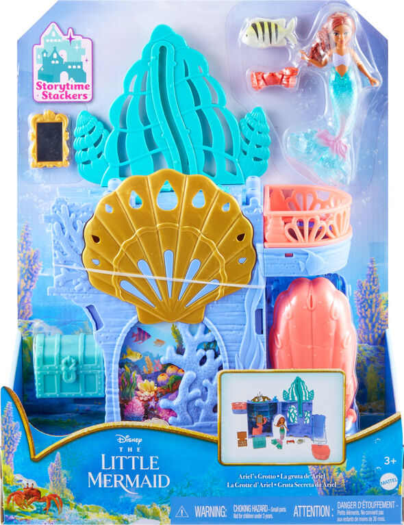 Disney The Little Mermaid Storytime Stackers Ariel's Grotto Playset and ...