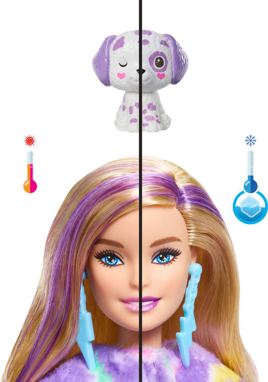 Barbie Cutie Reveal Doll, Dalmatian Costume & Accessories, Color Dream Series with 10 Surprises