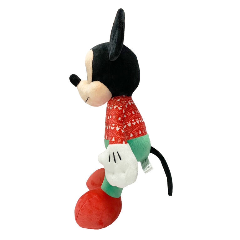 Disney - Peluche des Fêtes Mickey Mouse (19 pouces) - Notre exclusivité