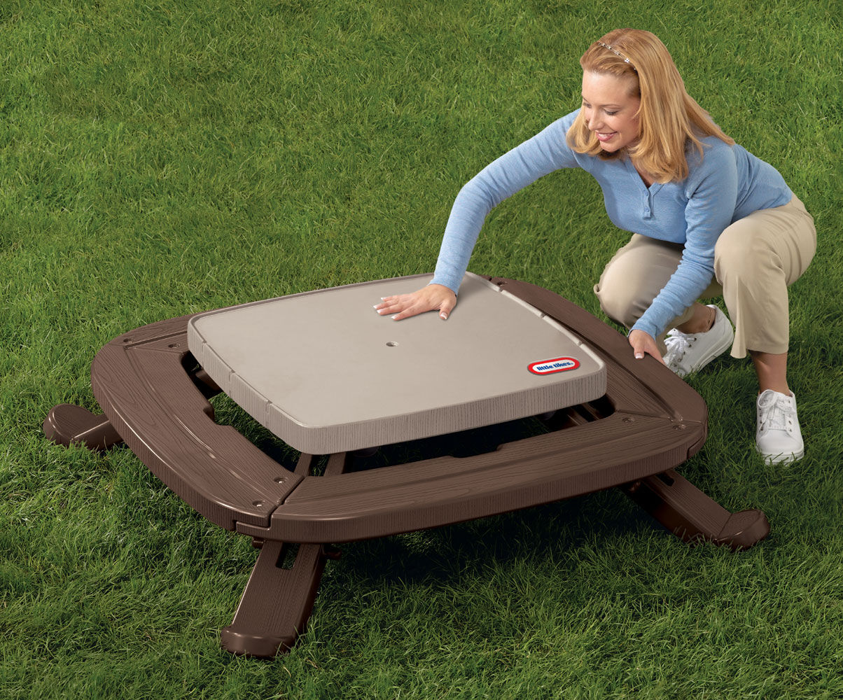 little tikes bench table