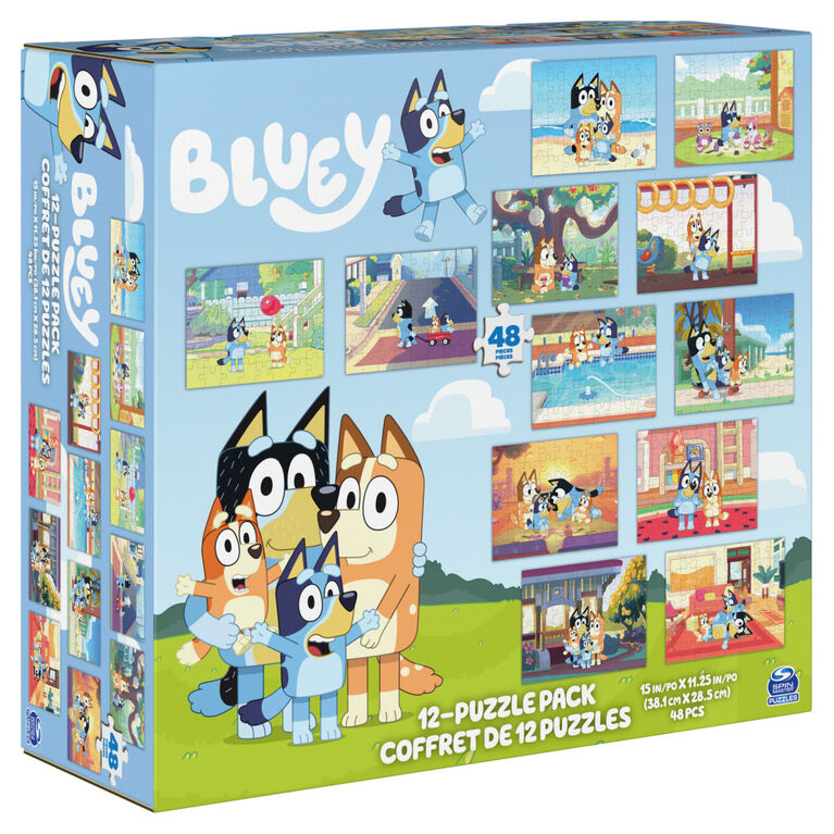 Bluey 12-Pack of Jigsaw Puzzles | Toys R Us Canada