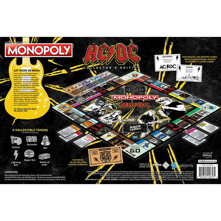 USAopoly MONOPOLY: AC/DC - Édition anglaise
