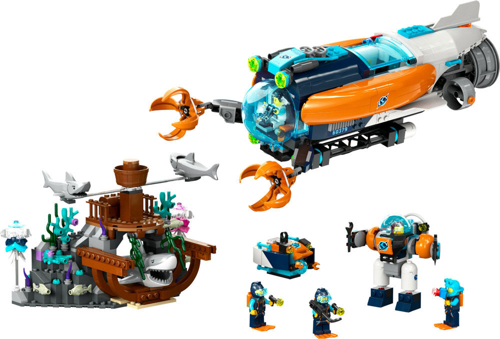 LEGO City Deep-Sea Explorer Submarine 60379 Building Toy Set (842