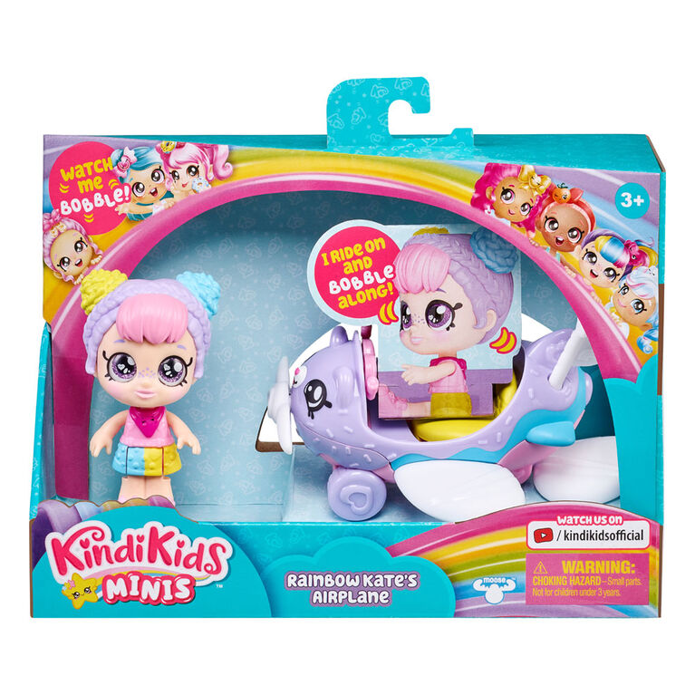 Kindi Kids Minis Vehicles: Rainbow Kate's Airplane