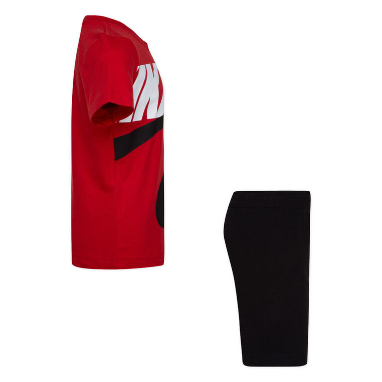 Nike Sportswear French Terry Cargo Shorts Set - Black - Size 4T