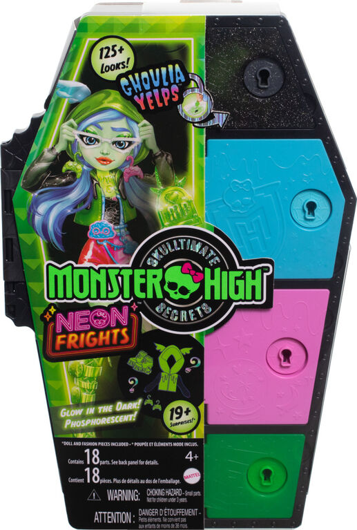 Monster High Coffret Monstrueux Secrets Série Frayeurs Néon Avec