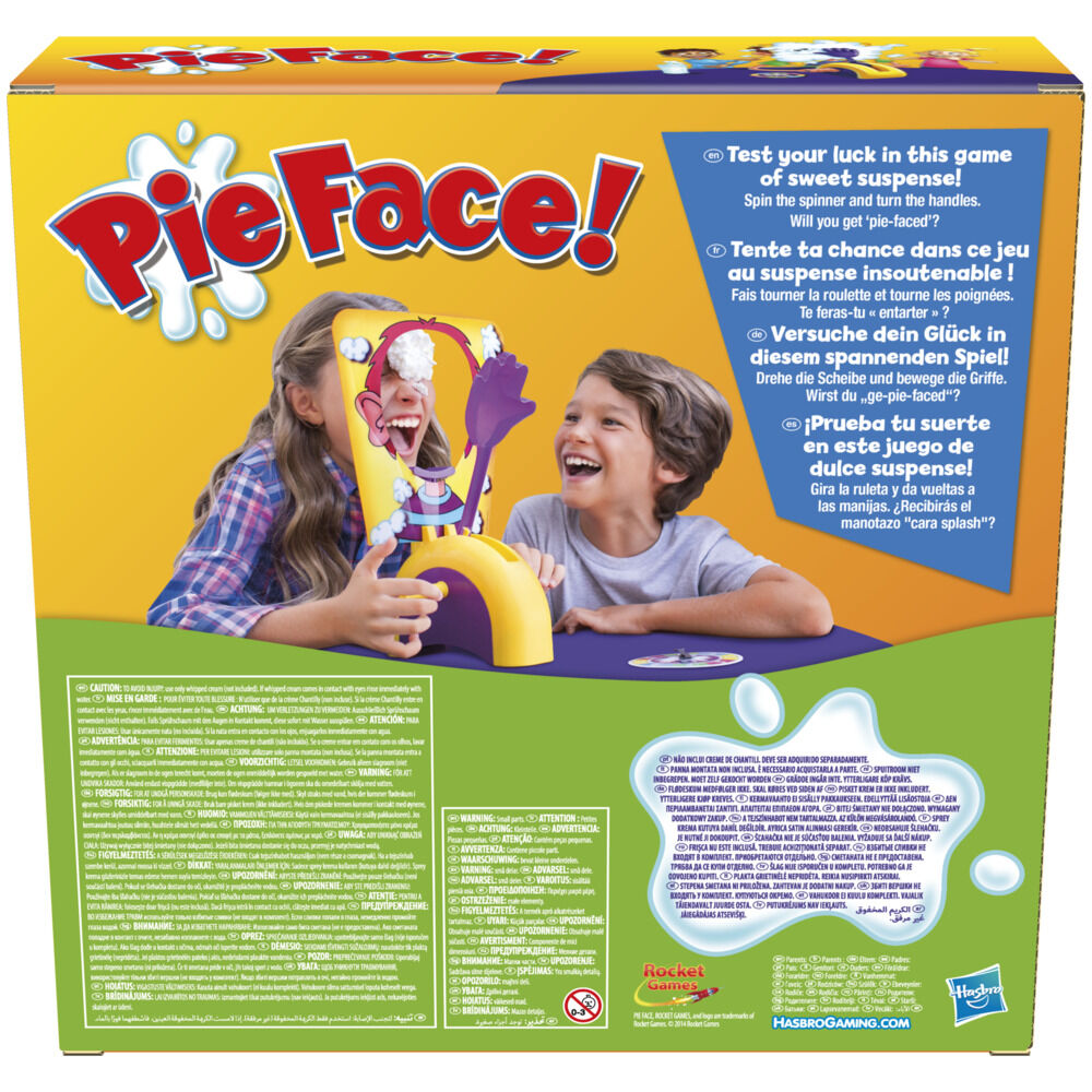 Pie Face Game Whipped Cream Family Game - English Edition - R