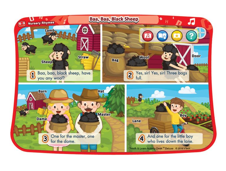 Touch & Learn Activity Desk Deluxe - Nursery Rhymes - English Edition