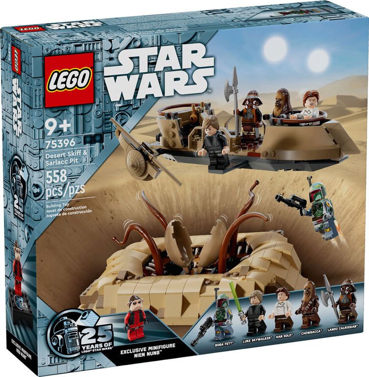 LEGO Star Wars: Return of the Jedi Desert Skiff & Sarlacc Pit, Collectible Toy with 6 Minifigures, 75396