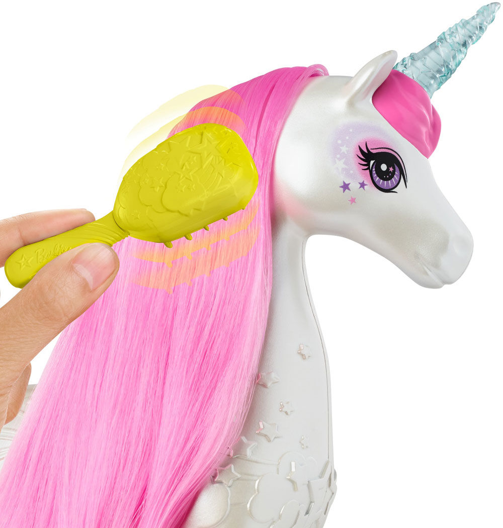 barbie brush and sparkle unicorn