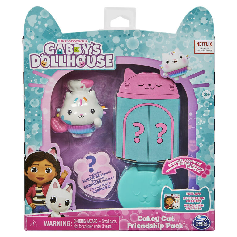 Gabby's Dollhouse, Friendship Pack with Cakey Cat, Surprise Figure and Accessory