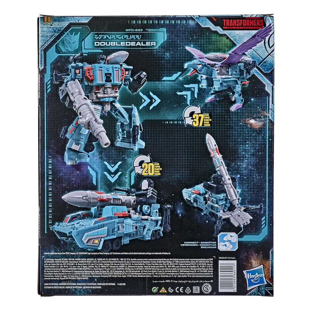 Transformers Toys Generations War for Cybertron: Earthrise Leader WFC-E23  Doubledealer Triple Changer Action Figure