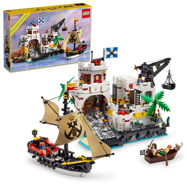 LEGO Icons Eldorado Fortress with Pirate Ship Building Kit 10320 | Toys ...