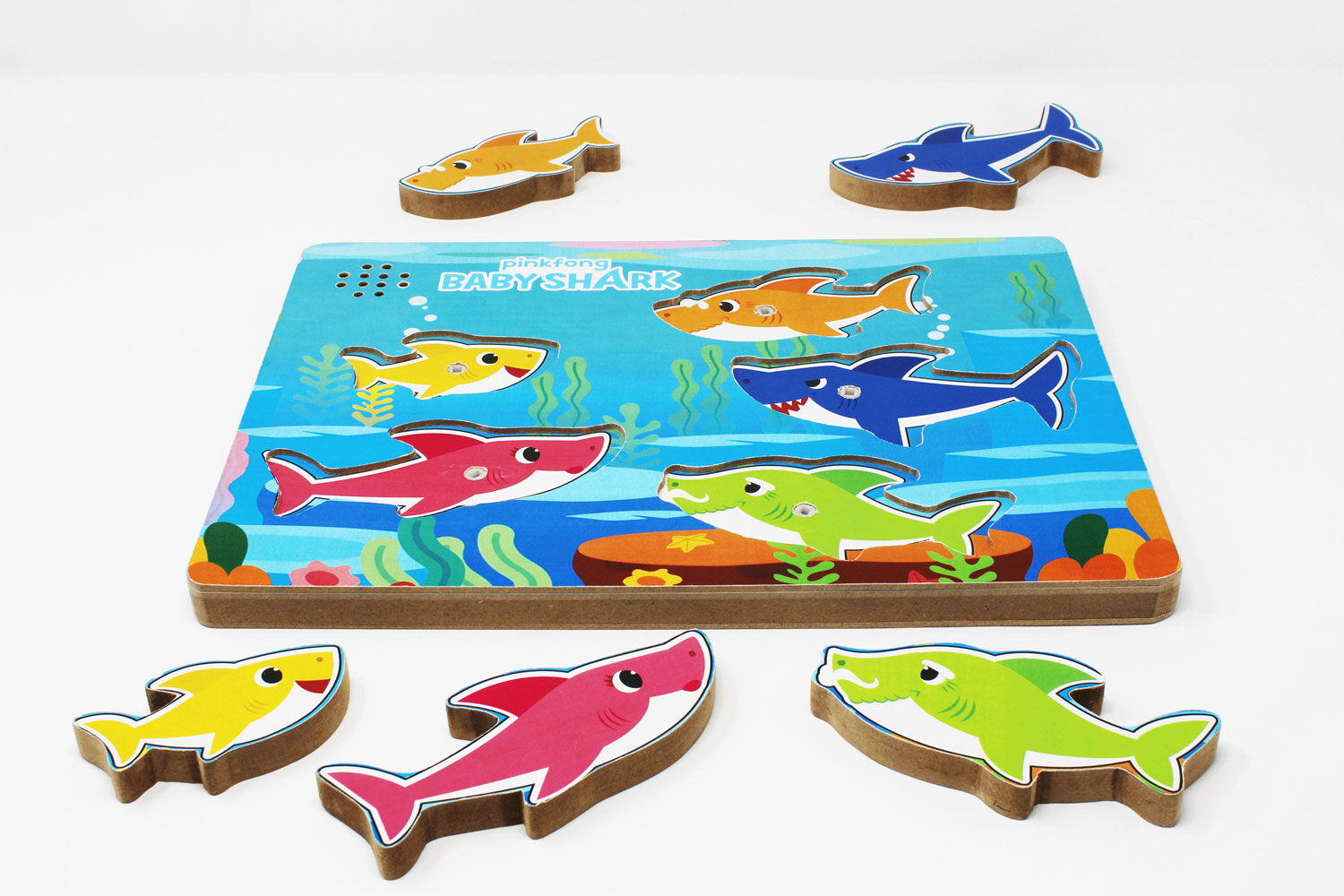 baby shark wooden puzzle walmart